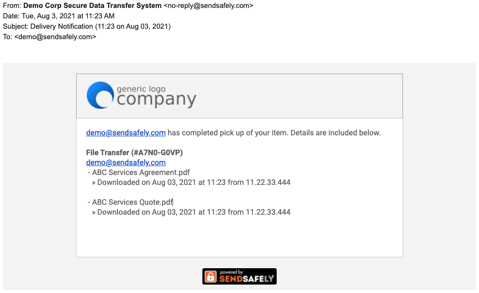 Delivery Notification Enhancements